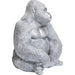 Sculptures Home Decor Deco Figure Monkey Gorilla Side XL Silver Matt