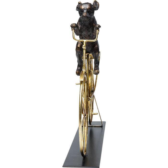 Sculptures Home Decor Deco Object Dog With Bicycle