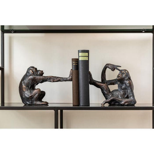 Sculptures Home Decor Bookend Monkey (2/Set)