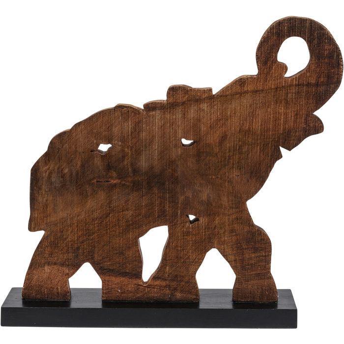 Sculptures Home Decor Deco Object Frame Happy Elephant