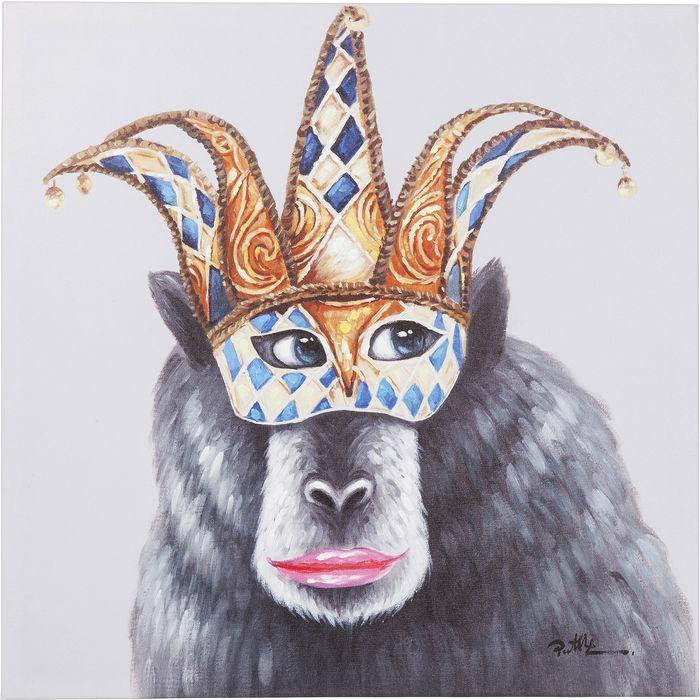 Home Decor Wall Art Picture Touched Carnival Monkey 70x70cm
