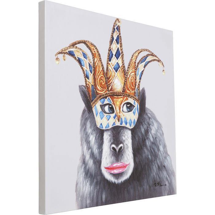 Home Decor Wall Art Picture Touched Carnival Monkey 70x70cm