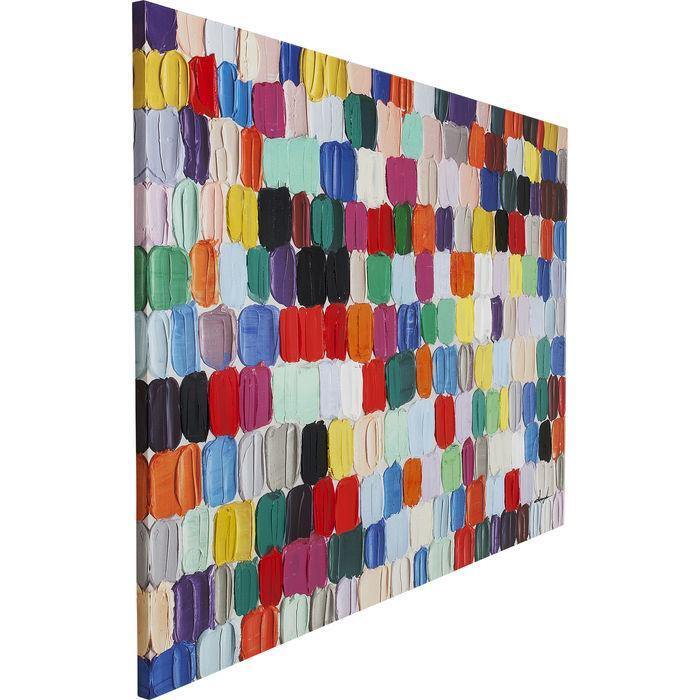 home Decor Wall Art Picture Touched Colorful Dots 140x200cm