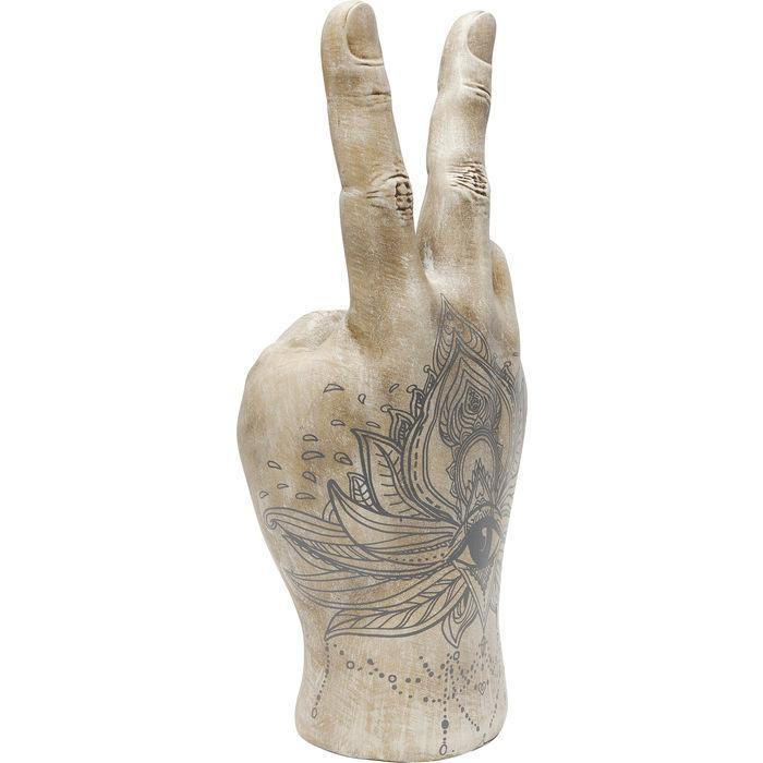 Sculptures Home Decor Deco Hand Victory Tattoo Eye 36cm