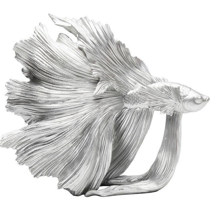 Kare Design  Deco Object Betta Fish Silver Small