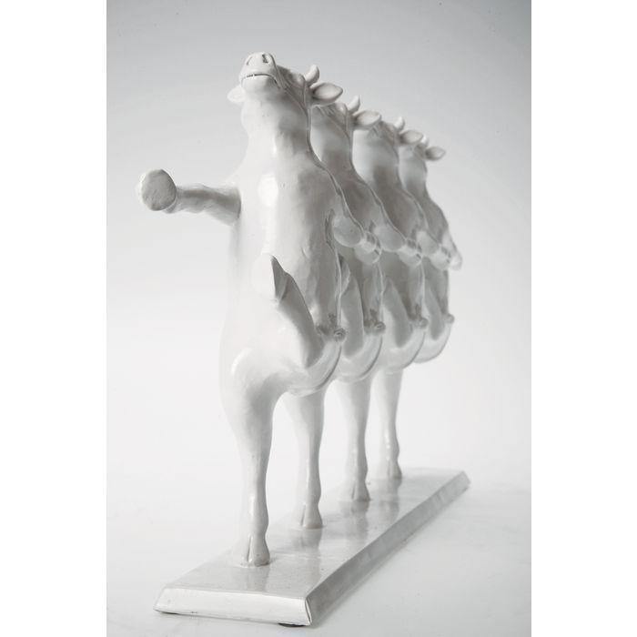 Sculptures Home Decor Deco Figurine Dancing Cows