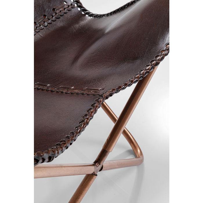 Armchairs - Kare Design - Armchair Butterfly Brown - Rapport Furniture