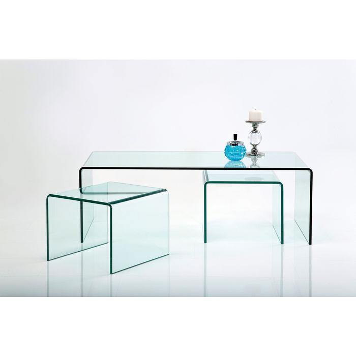 Living Room Furniture Coffee Tables Coffee Table Clear Club (3/Set)