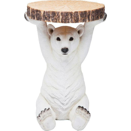 Living Room Furniture Side Tables Side Table Animal Polar Bear Ø37cm