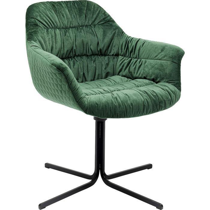 Living Room Furniture Armchairs Swivel Armchair Colmar Green