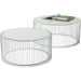 Living Room Furniture Coffee Tables Coffee Table Wire White (2/Set)