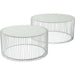 Living Room Furniture Coffee Tables Coffee Table Wire White (2/Set)