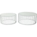 Living Room Furniture Coffee Tables Coffee Table Wire White (2/Set)