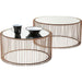 Living Room Furniture Coffee Tables Coffee Table Wire Copper (2/Set)