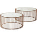 Living Room Furniture Coffee Tables Coffee Table Wire Copper (2/Set)