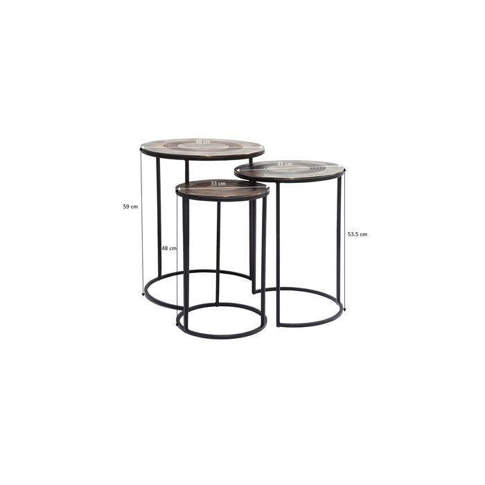 Living Room Furniture Side Tables Side Table Marrakesh (3/Set) Ø48cm