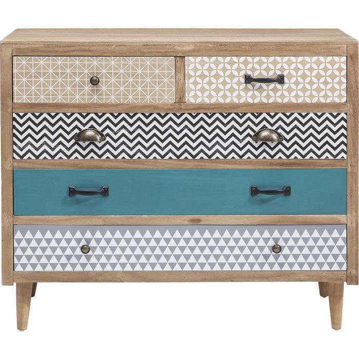 Bedroom Furniture Dressers & Sideboards Dresser Capri 5Drw 90cm