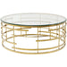 Living Room Furniture Coffee Tables Coffee Table Jupiter Gold Ø100cm