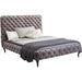Bedroom Furniture Beds Bed Desire High Silver Grey 180x200 cm