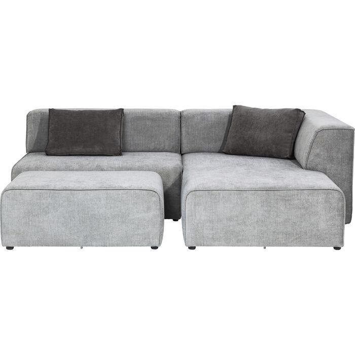 Living Room Furniture Sofas and Couches Corner Sofa Infinity Ottomane Grey Right