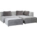 Living Room Furniture Sofas and Couches Corner Sofa Infinity Ottomane Grey Right