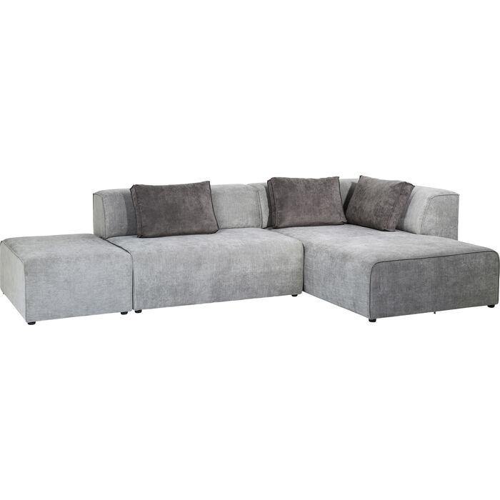 Living Room Furniture Sofas and Couches Corner Sofa Infinity Ottomane Grey Right