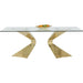 Living Room Furniture Tables Table Gloria Gold 200x100cm
