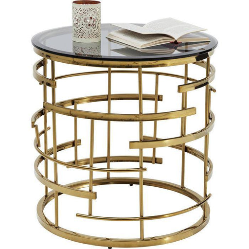 Living Room Furniture Side Tables Side Table Jupiter Gold Ø55cm