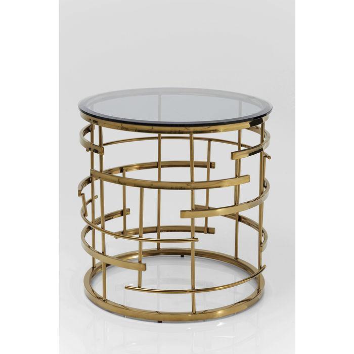 Living Room Furniture Side Tables Side Table Jupiter Gold Ø55cm