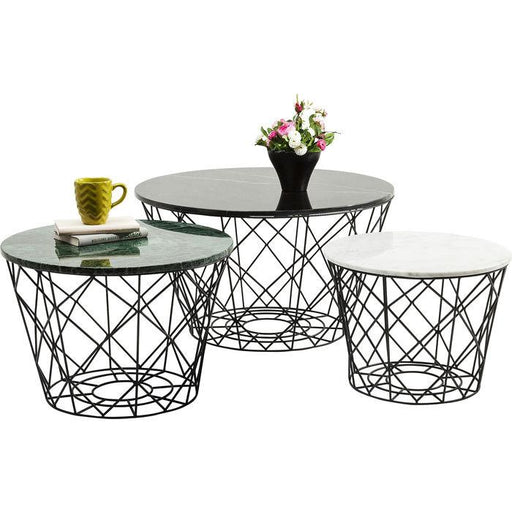 Sculptures Home Decor Coffee Table East Coast Round (3/Set)