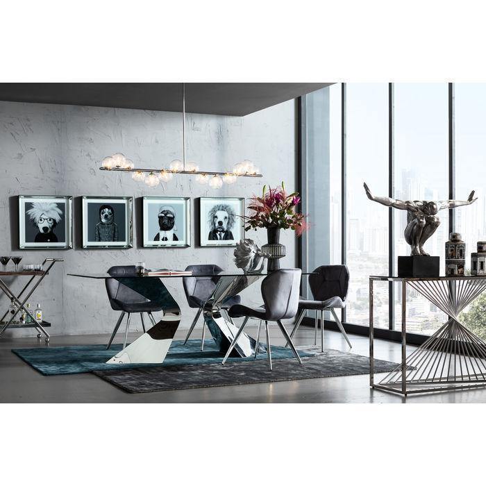 Living Room Furniture Tables Table Gloria Chrome 200x100cm