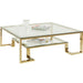Living Room Furniture Coffee Tables Coffee Table Gold Rush 120x120cm