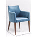 Dining Room Furniture Dining Chairs Chair with Armrest Mode Velvet Petrol