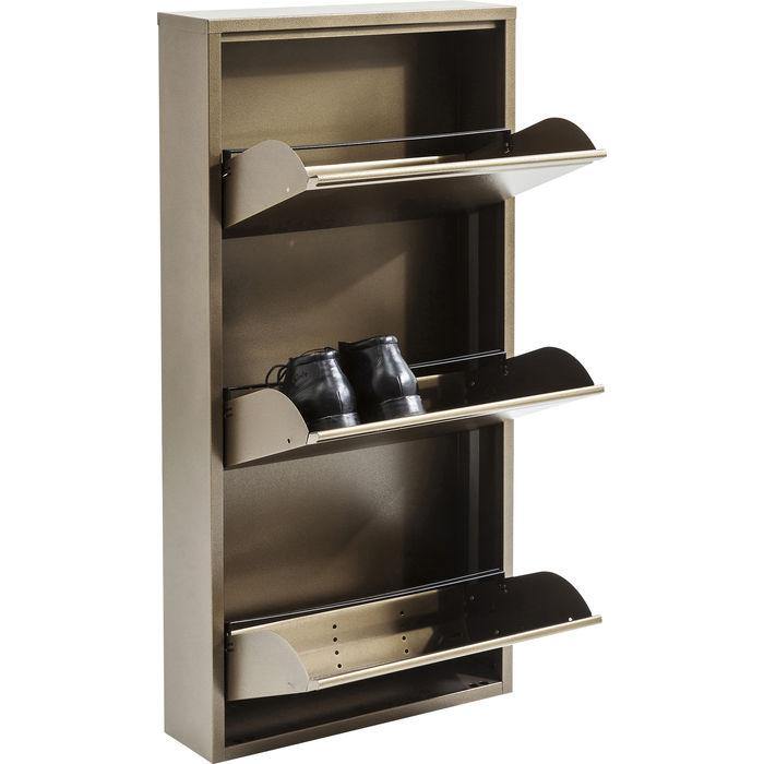 Bedroom Furniture Shoe Containers Shoe Container Caruso 3 Bronze