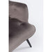 Armchairs - Kare Design - Armchair Black Vicky Velvet Grey - Rapport Furniture