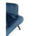 Armchairs - Kare Design - Armchair Black Vicky Velvet Bluegreen - Rapport Furniture