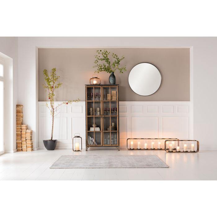 Mirrors - Kare Design - Mirror Curve Round Steel Nature Ø100cm - Rapport Furniture