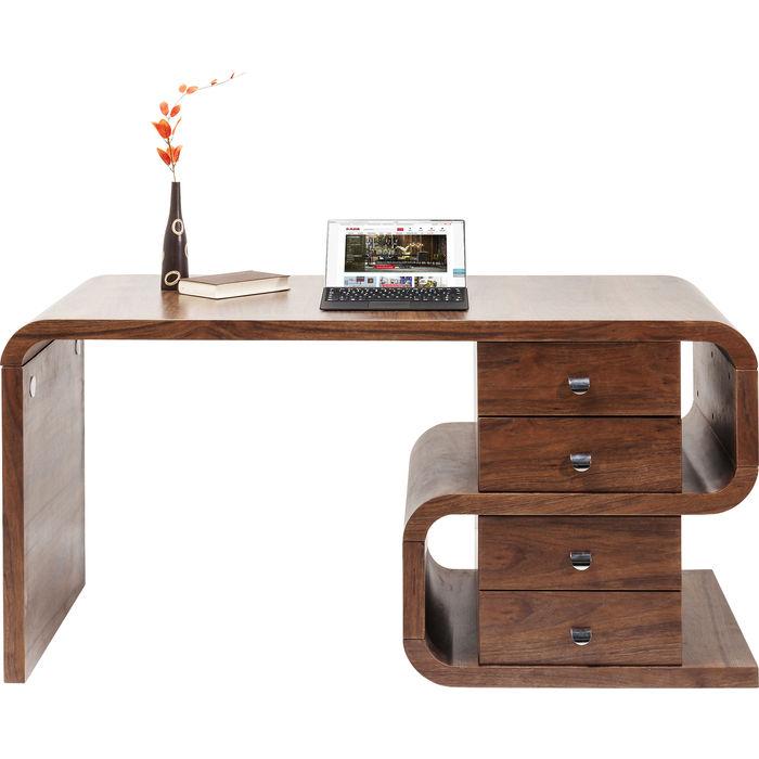 Office Furniture Desks Desk Soft Snake Walnut 150x70cm