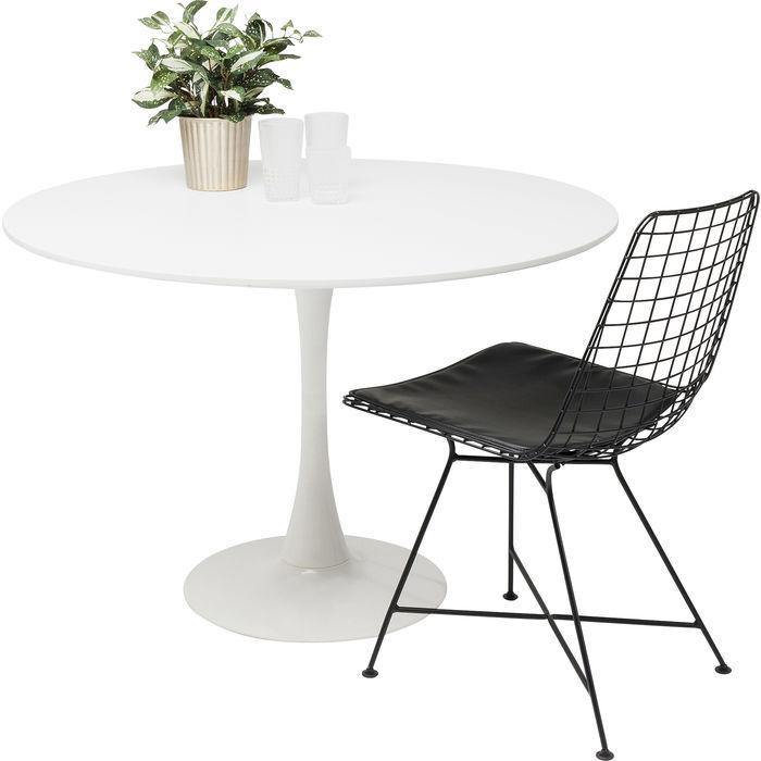 Living Room Furniture Tables Table Schickeria White Ø110