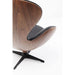 Living Room Furniture Armchairs Swivel Armchair Lounge Black Walnut