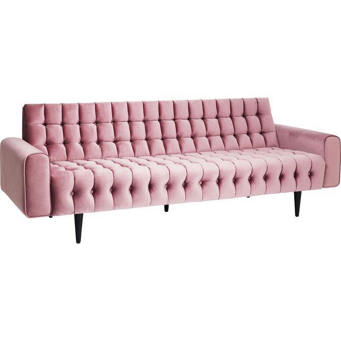 Living Room Furniture Sofas and Couches Sofa Milchbar 3-Seater Velvet Mauve