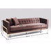 Living Room Furniture Sofas and Couches Sofa Loft 3-Seater Brown