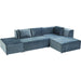 Living Room Furniture Sofas and Couches Sofa Infinity Velvet Ocean Right