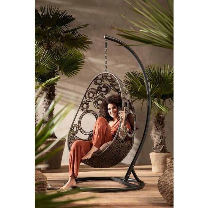 Outdoor Furniture - Kare Design - Hanging Chair Ibiza Brown - Rapport Furniture