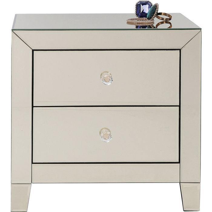 Bedroom Furniture Dressers & Sideboards Dresser Small Luxury Champagne 2 Drawers