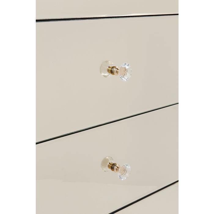 Dressers - Kare Design - High Dresser Luxury Champagne 5 Drawers - Rapport Furniture