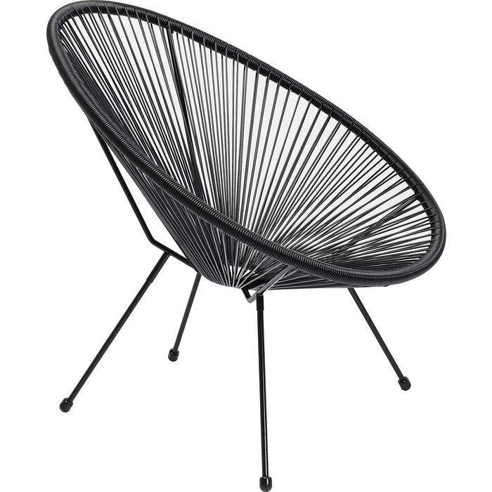 Chairs - Kare Design - Armchair Acapulco Black - Rapport Furniture