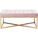 Bedroom Furniture Benches Bench Crossover Rose Brass 90x40cm