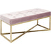 Bedroom Furniture Benches Bench Crossover Rose Brass 90x40cm