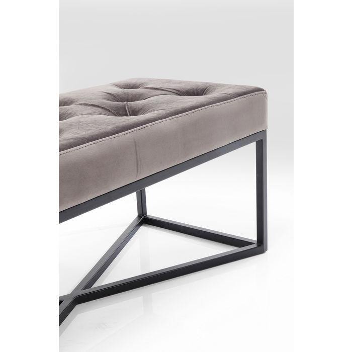 Bedroom Furniture Benches Bench Crossover Grey Black 90x40cm